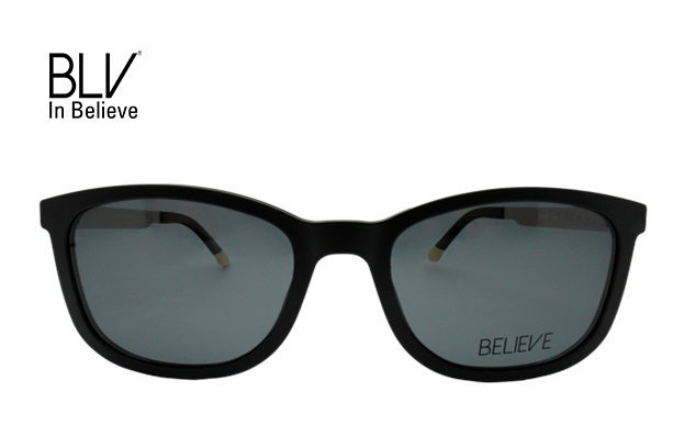 Lente oftálmico BLV con clip on VBI307670BLK Negro con dorado