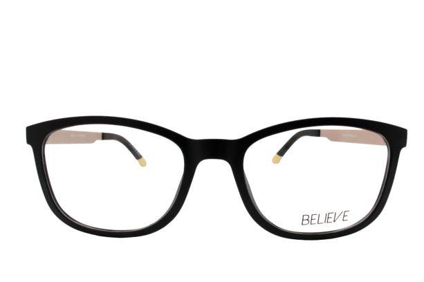 Lente oftálmico BLV con clip on VBI307670BLK Negro con dorado