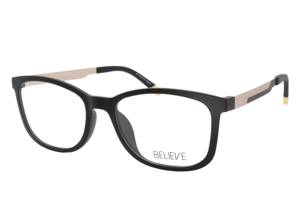 Lente oftálmico BLV con clip on VBI307670BLK Negro con dorado