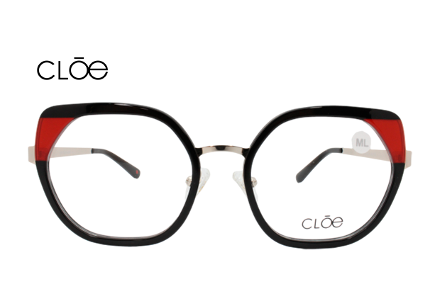 Lente Oftálmico marca Cloe VLE321770BLK Negro con rojo