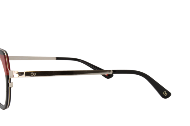 Lente Oftálmico marca Cloe VLE321770BLK Negro con rojo