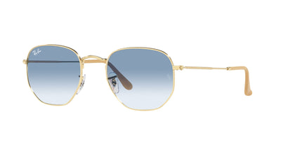 Lente solar Ray-Ban Hexagonal RB3548 Azul Claro