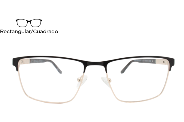 Lente Oftálmico Funky Fred Eyewear 2003M Dorado con negro