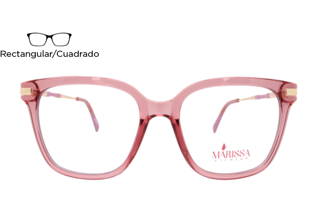 Lente Oftálmico Marissa Eyewear 2129 Rosa con dorado