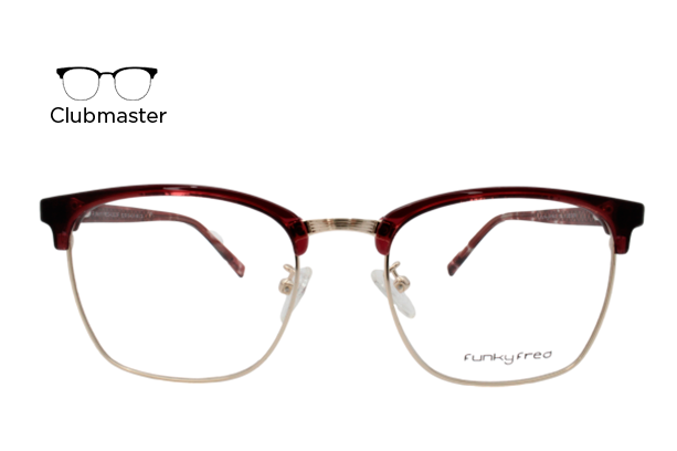 Lente Oftálmico Funky Fred Eyewear A2223F Tinto con plata