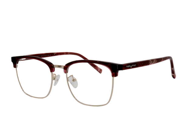 Lente Oftálmico Funky Fred Eyewear A2223F Tinto con plata