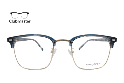 Lente Oftálmico Funky Fred Eyewear A2225F Azul con plata