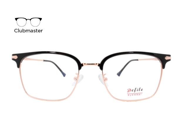 Lente Oftálmico Defile Eyewear D2017TJ Negro con dorado