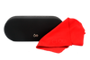 Lente Oftálmico marca Cloe VLE303910BLK Negro con rojo