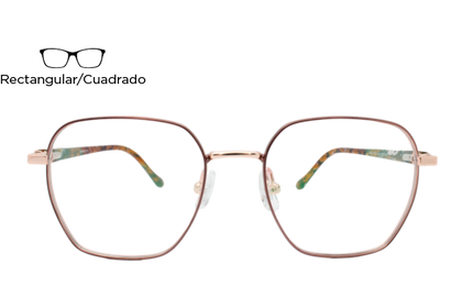 Lente Oftálmico Marissa Eyewear MRSAT8010 Rosa con dorado