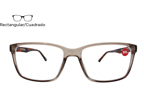 Lente Oftálmico Caffdy Eyewear TC407C4 Café transparente