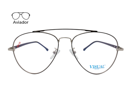 Lente Oftálmico Visual Eyewear VS19008C2 Negro