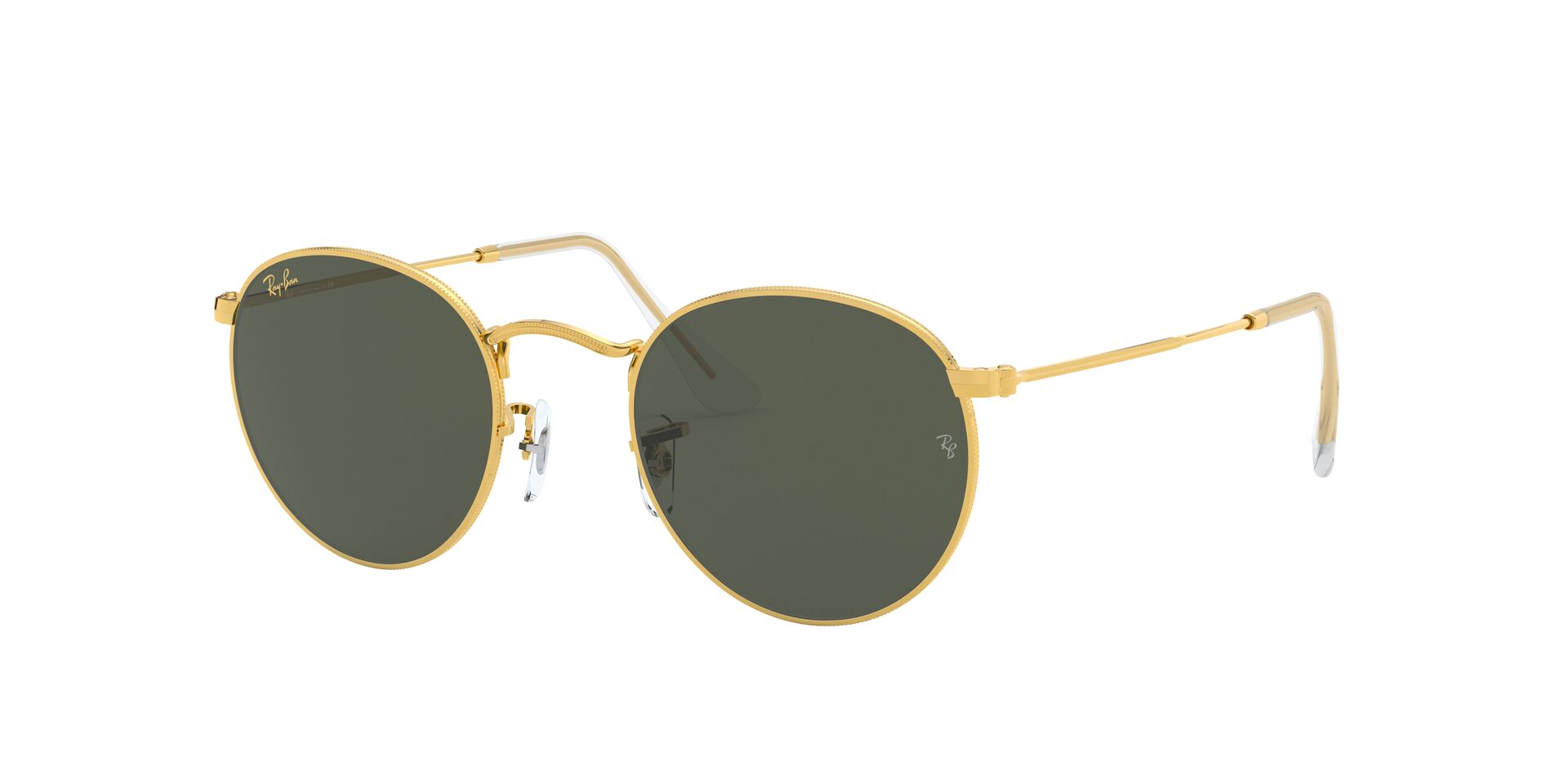 Lente solar Ray-Ban Round Metal Legend Gold RB3447 Verde Classic