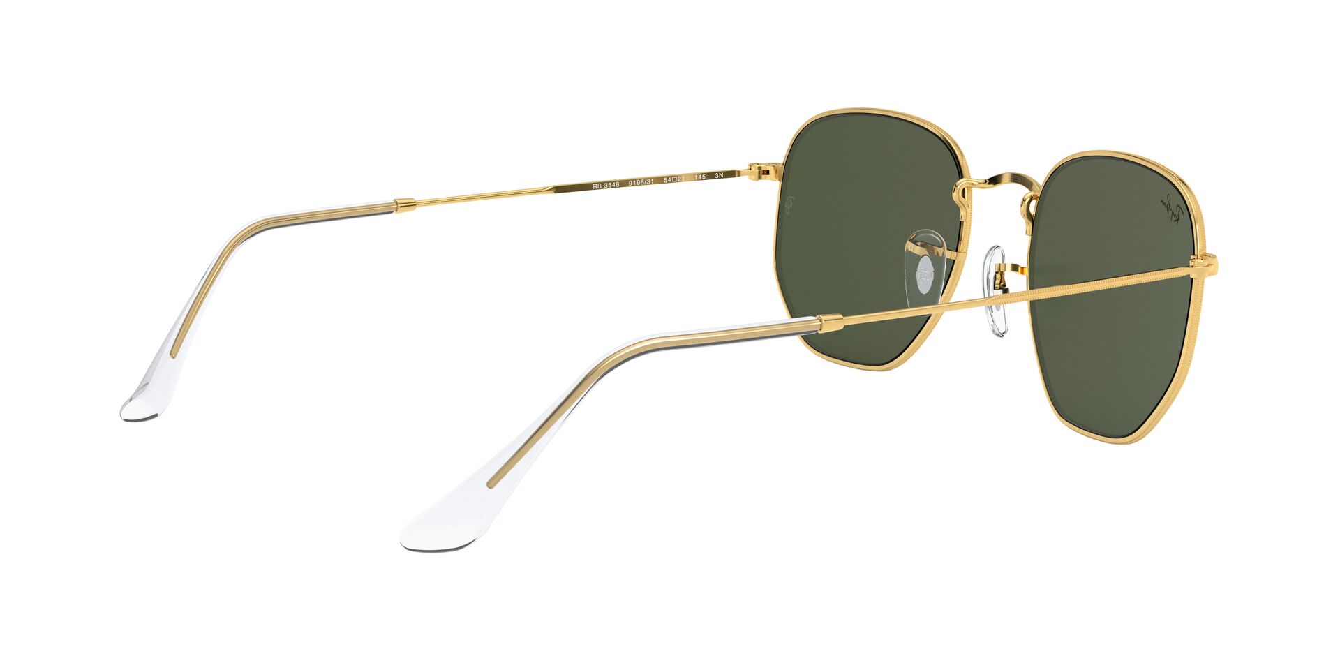 Lente solar Ray-Ban Hexagonal Legend Gold RB3548 Verde Classic