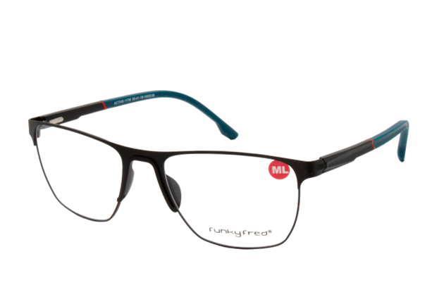 Lente Oftálmico Funky Fred Eyewear ACTIVE117MD56 Negro