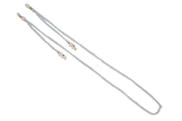 Cadena colgante para lentes plateada caballitos