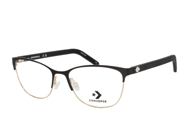 Lente Oftálmico marca Converse CV3017 Negro con dorado