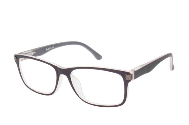 Lente con protección blue cut Defile Eyewear D005C1 Gris mate