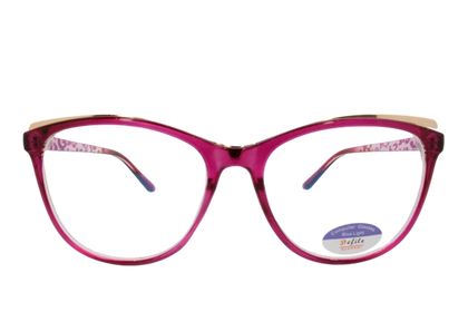 Lente con protección blue cut Defile Eyewear D8327EC2 Rosa