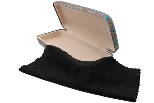 Estuche para lentes color gris