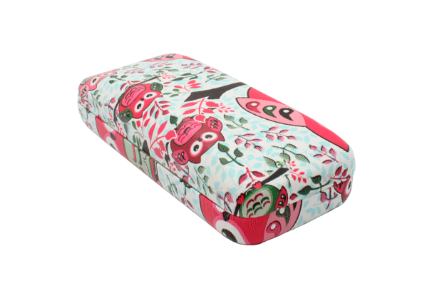 Estuche para lentes color rosa