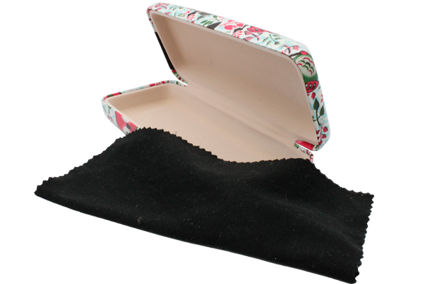 Estuche para lentes color rosa