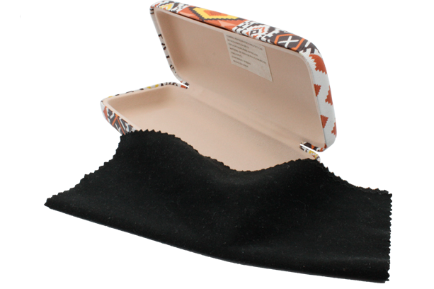 Estuche para lentes color naranja