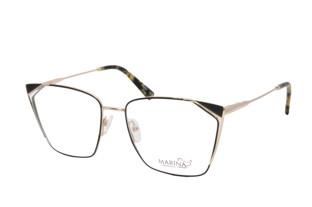 Lente Oftálmico Marina Eyewear MLN8909 Dorado con negro