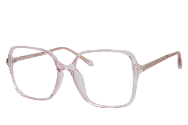 Lente con protección blue cut Marina Eyewear MRN2023C3 Rosa transparente