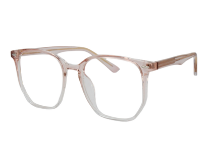 Lente con protección blue cut Marina Eyewear MRN2026C6 Rosa transparente degradado