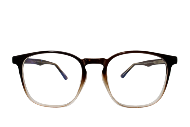 Lente con protección blue cut Marina Eyewear MRN2029C6 Café transparente degradado