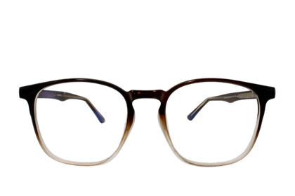 Lente con protección blue cut Marina Eyewear MRN2029C6 Café transparente degradado