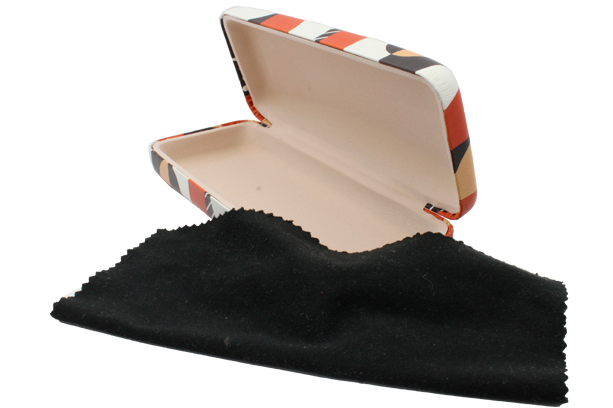 Estuche para lentes color naranja