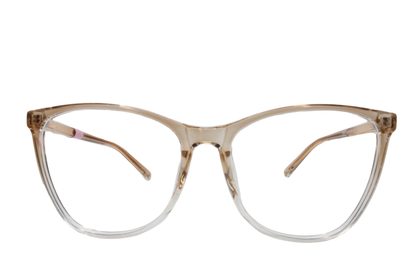 Lente con protección blue cut Marina Eyewear T2014C8 Dorado transparente