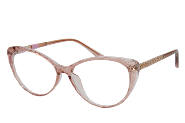Lente con protección blue cut Marina Eyewear T2015C6 Rosa transparente