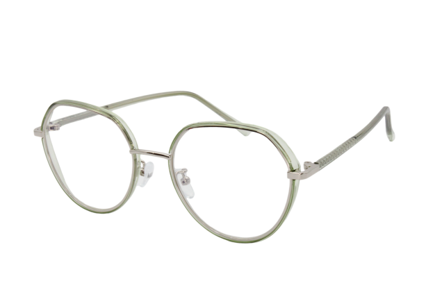 Lente con protección blue cut Marina Eyewear T8269C4 Verde transparente