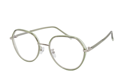 Lente con protección blue cut Marina Eyewear T8269C4 Verde transparente