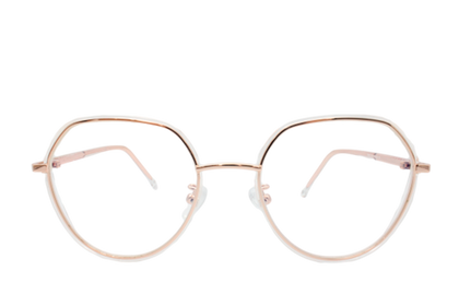 Lente con protección blue cut Marina Eyewear T8269C5 Nude transparente