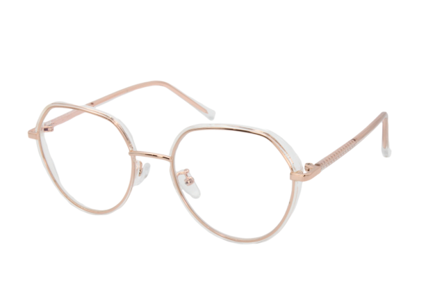 Lente con protección blue cut Marina Eyewear T8269C5 Nude transparente