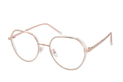 Lente con protección blue cut Marina Eyewear T8269C5 Nude transparente