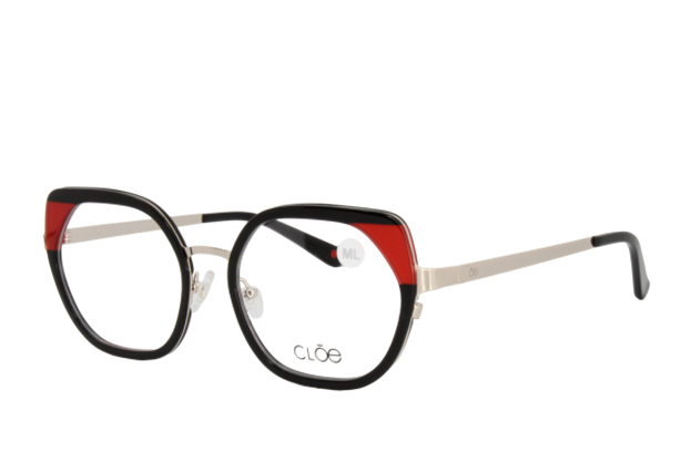 Lente Oftálmico marca Cloe VLE321770BLK Negro con rojo